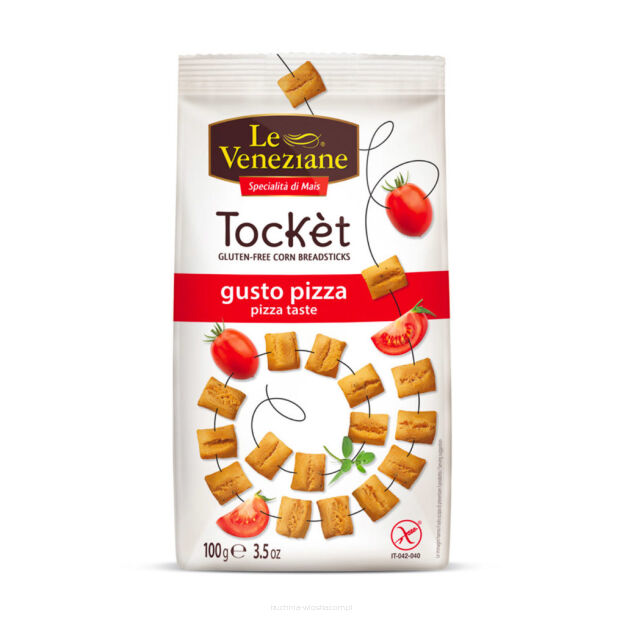 Tocket - bezglutenowa przekąska o smaku pizzy, 100g