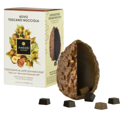 Jajko czekoladowe orzechowo-mleczne z niespodzianką Amedei, 500g