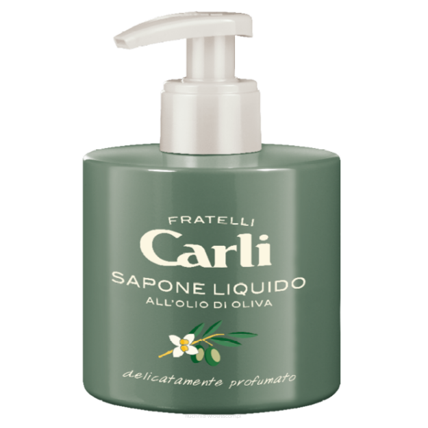 Mydło Marsylskie w płynie z oliwą z oliwek, butelka z pompką, Carli 300ml