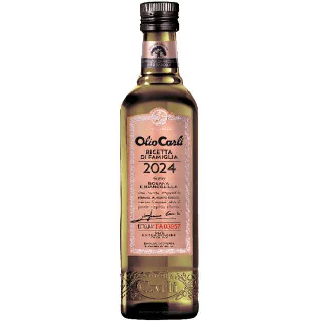 Limitowana Oliwa z oliwek extra vergine Ricetta di Famiglia 2024, Carli 500ml
