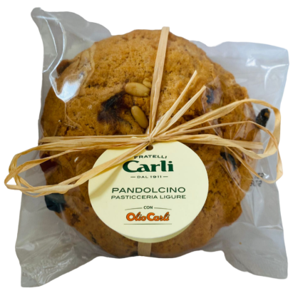 Pandolcino Genovese - tradycyjne ciasto liguryjskie z oliwą z oliwek i kandyzowanymi owocami, Carli 250g
