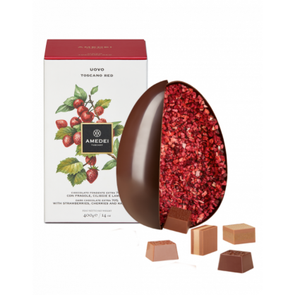 Jajko czekoladowe Amedei Toscano Red, 400g