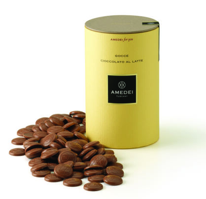 Krople czekoladowe mleczne Amedei 250g 