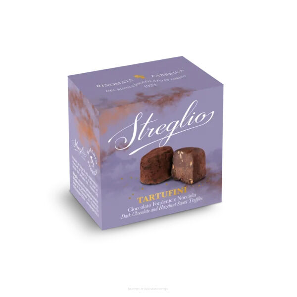 Czekoladowe trufle ciemna czekolada i orzechy, 55g, Streglio