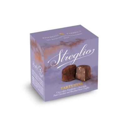 Czekoladowe trufle ciemna czekolada i orzechy, 55g, Streglio