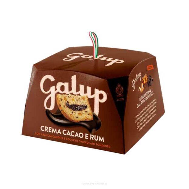 Panettone z kremem kakaowym i rumem, Galup, 900g
