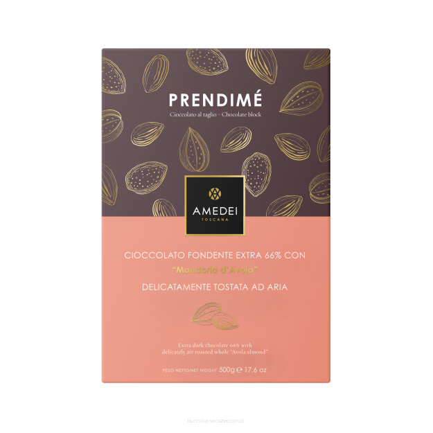 Prendime' czekolada ciemna z migdałami, 500g