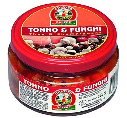 Sałatka z kawałków tuńczyka z grzybami, 215g