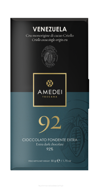 CRU Venezuela - czekolada Amedei ciemna 92%, 50g