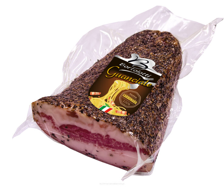 Guanciale Stagionato con Pepe, ok. 570g
