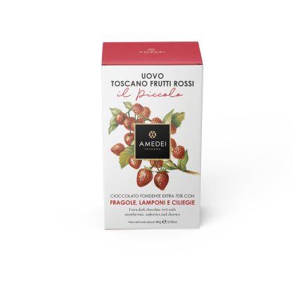 Jajko czekoladowe Frutti Rossi Amedei, 80g