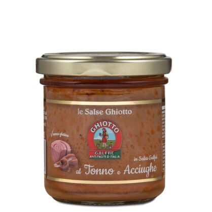 Kremowy sos z tuńczyka i anchois, z oliwą z oliwek, bezglutenowy 140g, Galfre'