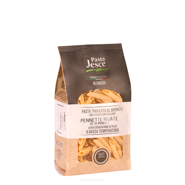 Makaron Pennette Rigate z pszenicy durum, 500g, Pasta Jesce