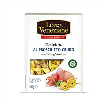 Bezglutenowe tortellini z szynką prosciutto, 250g