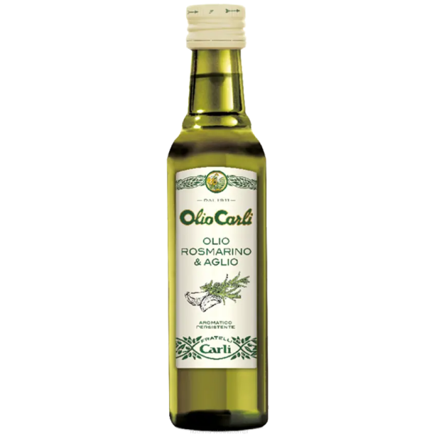 Oliwa z oliwek Rozmaryn i czosnek, Carli 250ml