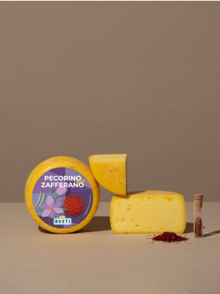 Owczy ser dojrzewający z szafranem, Busti, ok. 280g