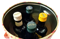 Secchiello Quattro Oli - Ozdobna puszka prezentowa na oliwy, z uchwytem, Fratelli Carli