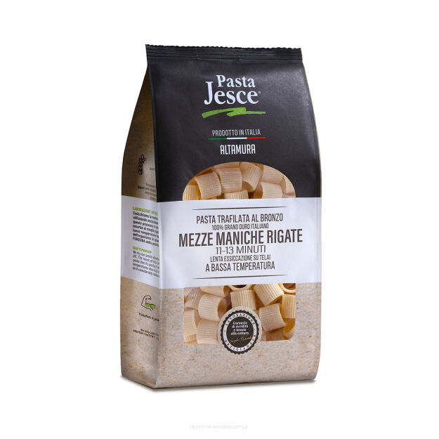 Makaron Mezze Maniche Rigate z pszenicy durum, 500g, Pasta Jesce