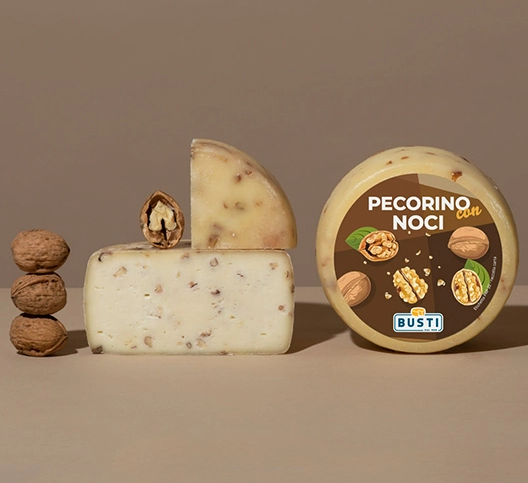 Owczy ser dojrzewający z orzechami włoskimi, Busti, ok. 280g