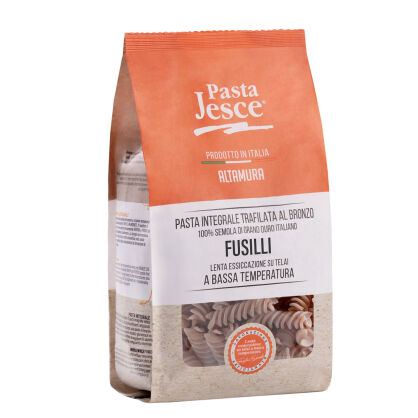 Makaron Fusilli pełnoziarniste durum, 500g, Pasta Jesce