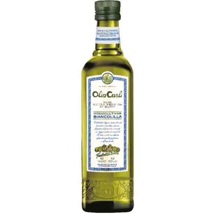 Oliwa z oliwek extra vergine Monocultivar Biancolilla, Carli 500ml