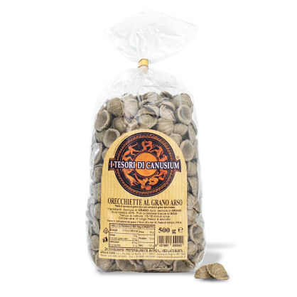 Makaron orecchiette z paloną pszenicą "grano arso", 500g