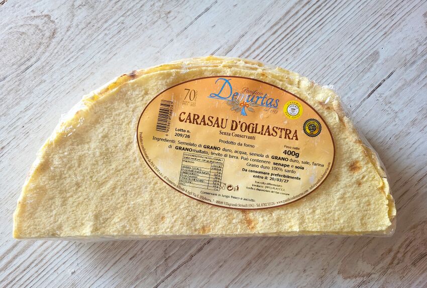 Pane Carasau - sardyński chrupki chlebek, 400g