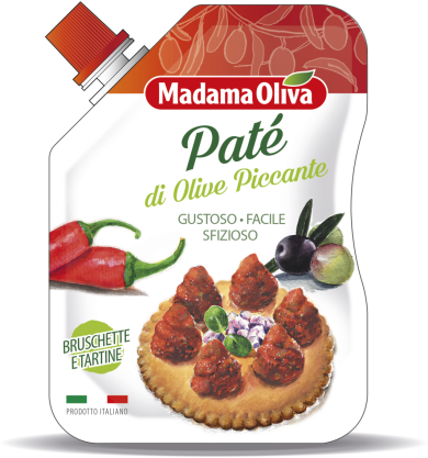 Pate' - krem z oliwek z pikantnymi papryczkami, 110g