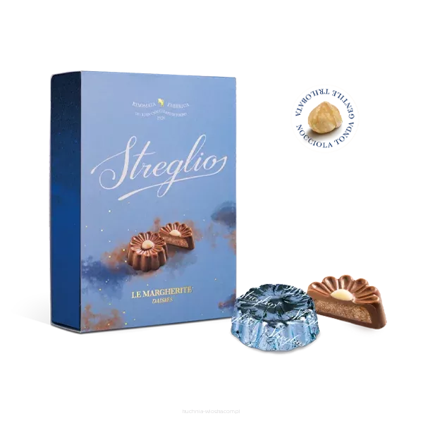 Le Margherite - czekoladowe nadziewane pralinki 100g, Streglio