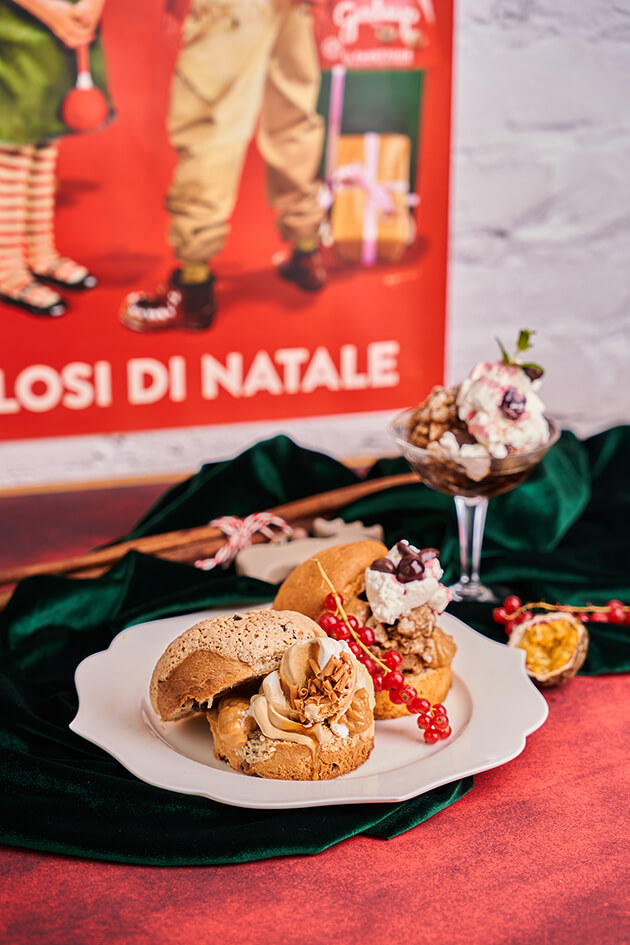 przepisy Cristiny Catese - Deser mini panettone Galup z granitą kawową