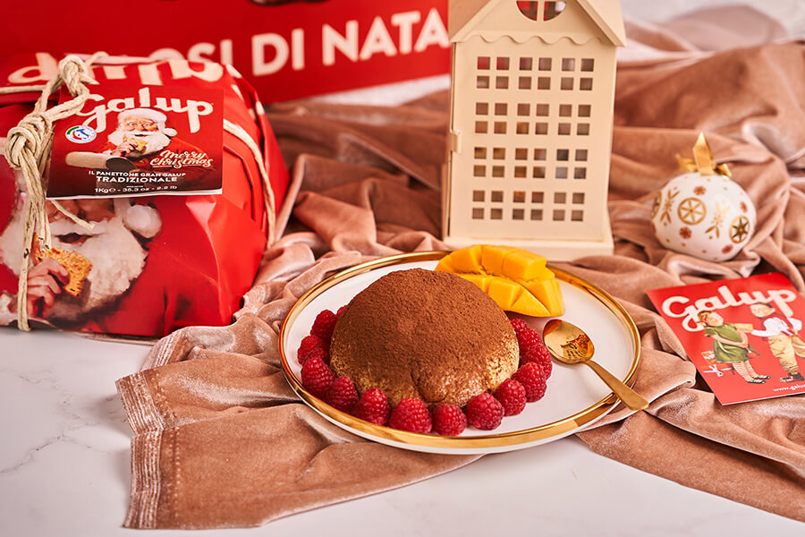 Przepisy Cristiny Catese - Lodowy deser Zuccotto z pandoro Galup